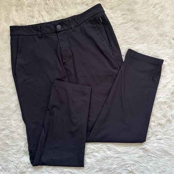 Lululemon Pants Men’s Commission Pant Slim *Warpstreme M5522S Black 30 - Picture 1 of 13